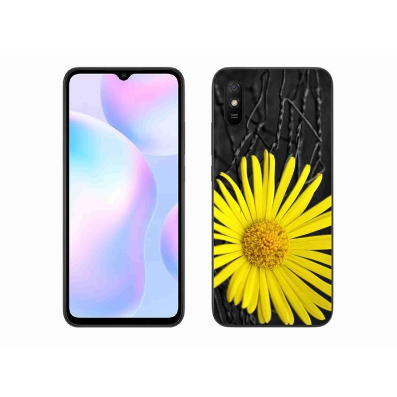 Gélový kryt mmCase na mobil Xiaomi Redmi 9A - žltý kvet