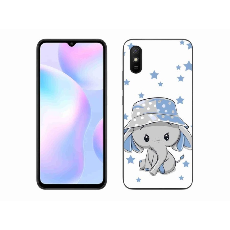 Gélový kryt mmCase na mobil Xiaomi Redmi 9AT - modrý slon