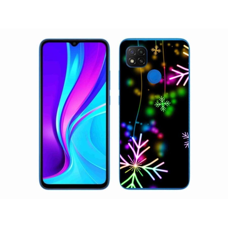 Gélový kryt mmCase na mobil Xiaomi Redmi 9C - farebné vločky