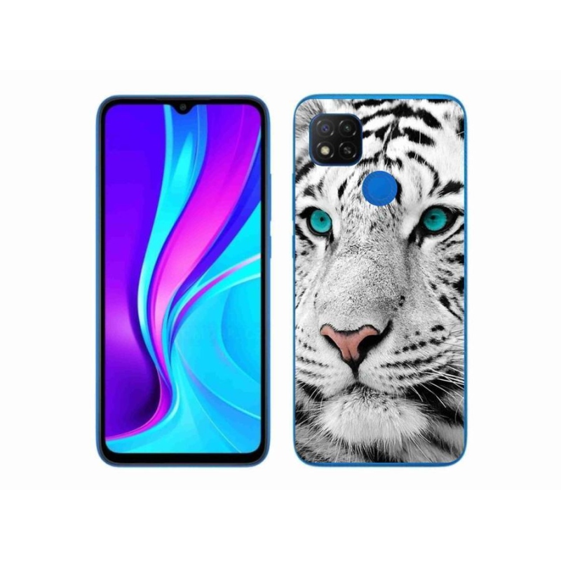 Gélový kryt mmCase na mobil Xiaomi Redmi 9C - biely tiger