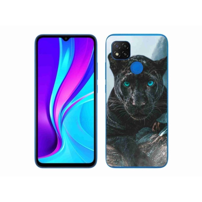 Gélový kryt mmCase na mobil Xiaomi Redmi 9C - čierny panter