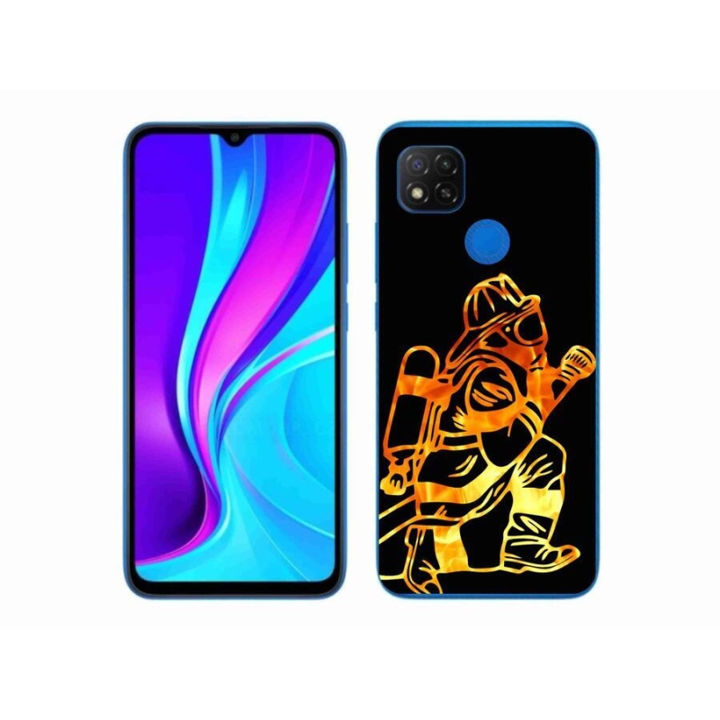 Gélový kryt mmCase na mobil Xiaomi Redmi 9C - hasič 1