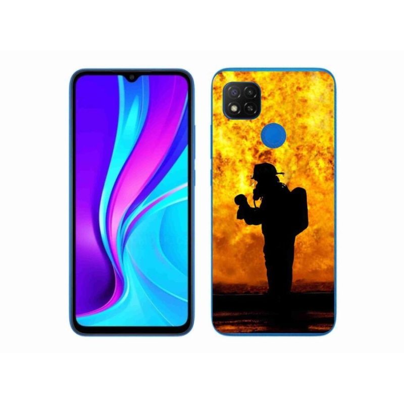 Gélový kryt mmCase na mobil Xiaomi Redmi 9C - hasič