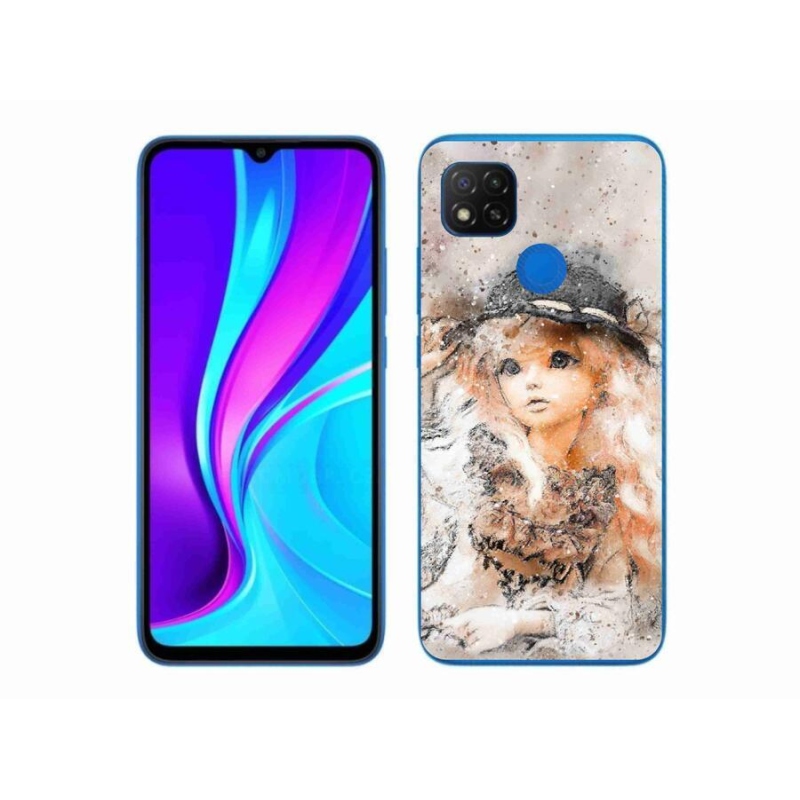 Gélový kryt mmCase na mobil Xiaomi Redmi 9C - dievčatko s klobúkom