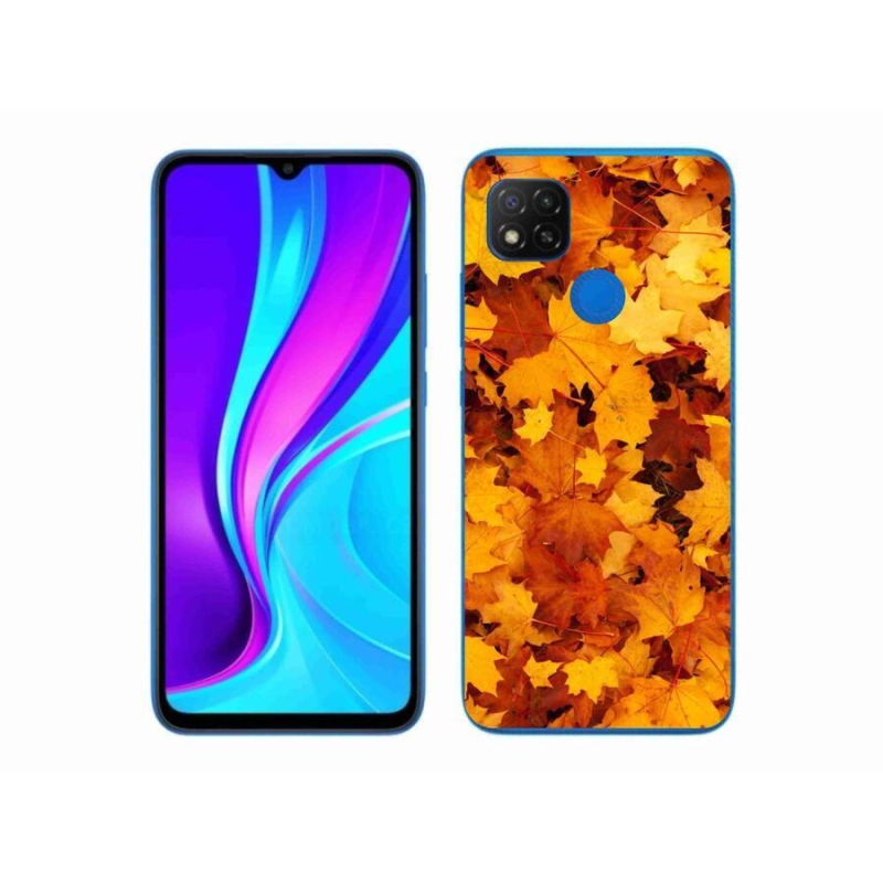 Gélový kryt mmCase na mobil Xiaomi Redmi 9C - javorové listy