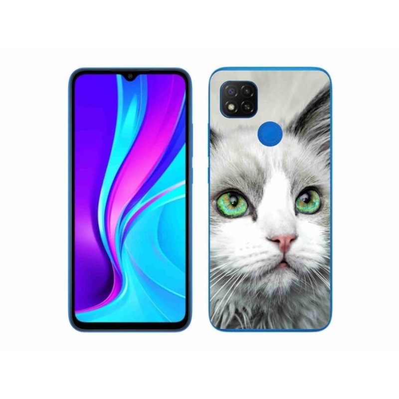 Gélový kryt mmCase na mobil Xiaomi Redmi 9C - mačací pohľad