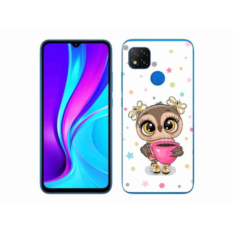 Gélový kryt mmCase na mobil Xiaomi Redmi 9C - kreslená sovička