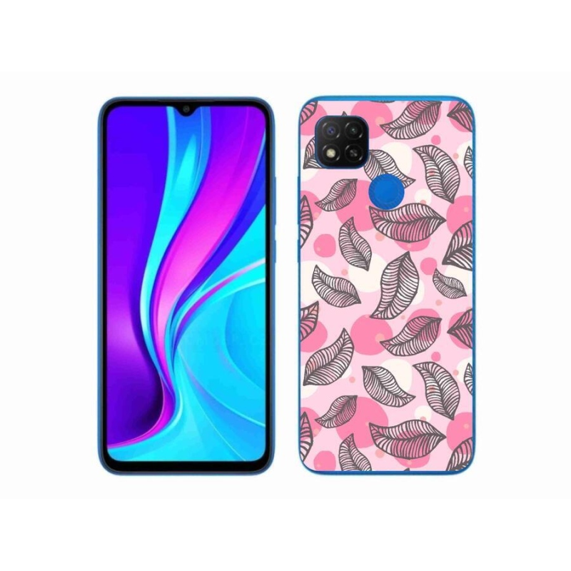 Gélový kryt mmCase na mobil Xiaomi Redmi 9C - kreslené padajúce listy