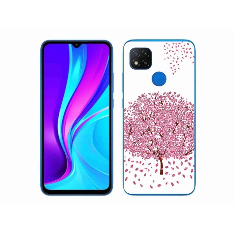 Gélový kryt mmCase na mobil Xiaomi Redmi 9C - kreslený strom s listami