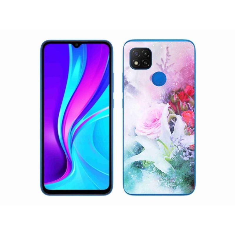 Gélový kryt mmCase na mobil Xiaomi Redmi 9C - kvety 4