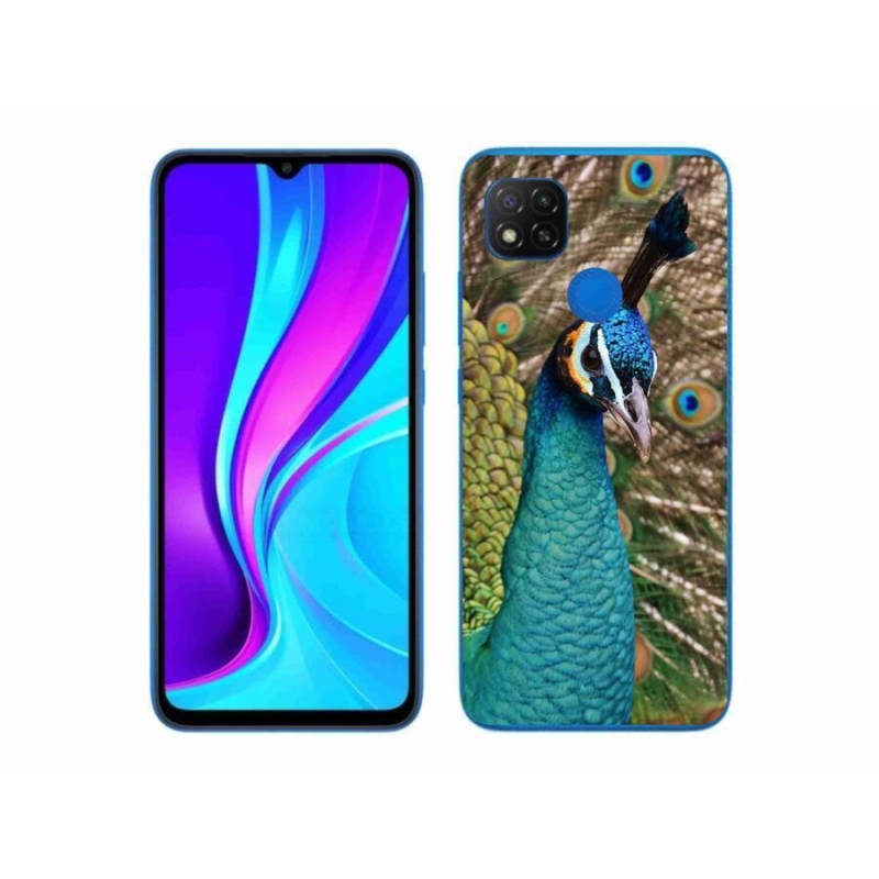 Gélový kryt mmCase na mobil Xiaomi Redmi 9C - páv