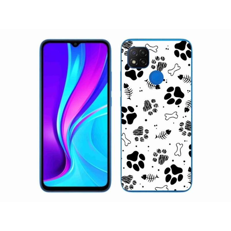 Gélový kryt mmCase na mobil Xiaomi Redmi 9C - psie labky 1