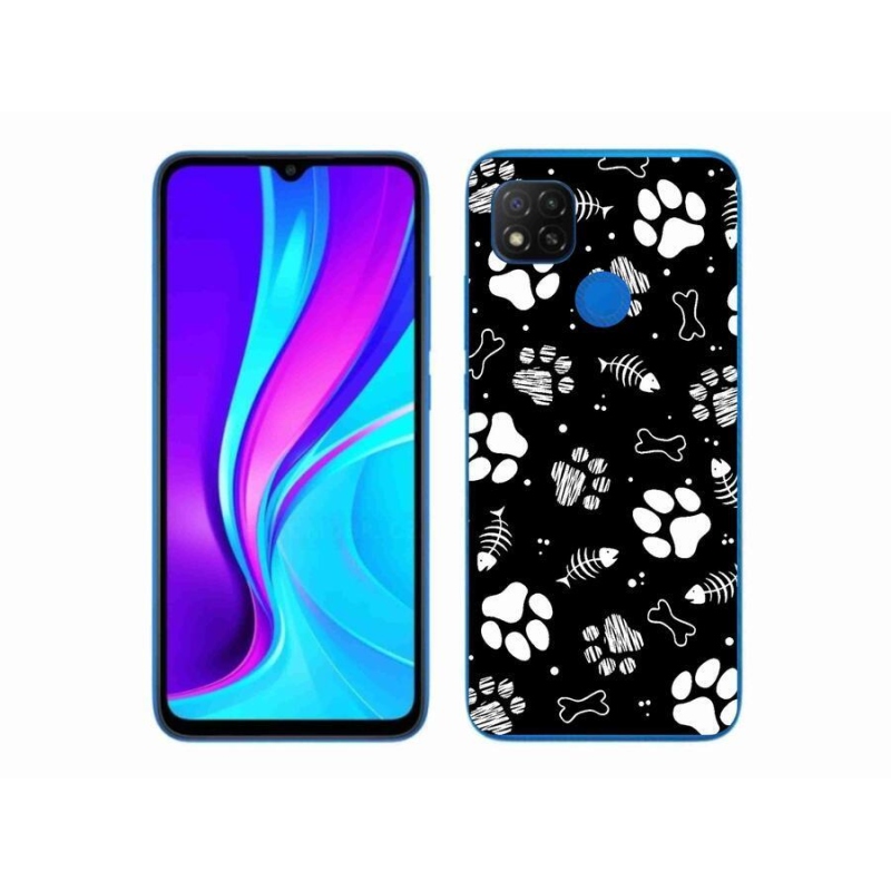 Gélový kryt mmCase na mobil Xiaomi Redmi 9C - psie labky