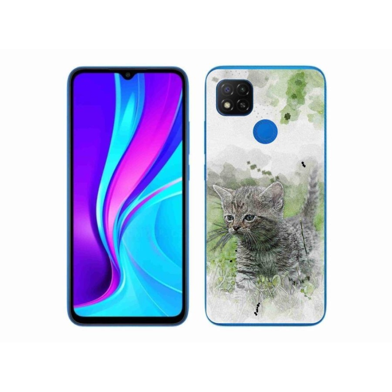 Gélový kryt mmCase na mobil Xiaomi Redmi 9C - roztomilé mačiatko 1