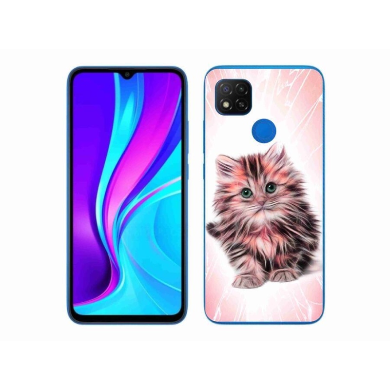 Gélový kryt mmCase na mobil Xiaomi Redmi 9C - roztomilé mačiatko