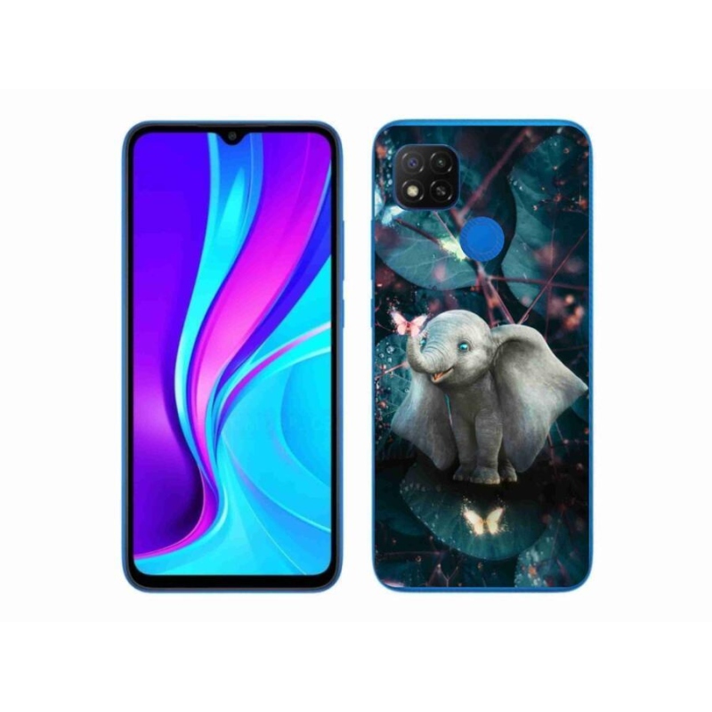 Gélový kryt mmCase na mobil Xiaomi Redmi 9C - roztomilý slon