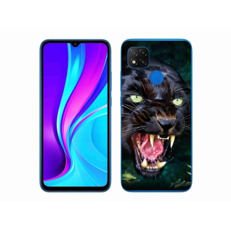 Gélový kryt mmCase na mobil Xiaomi Redmi 9C - rozzúrený čierny panter