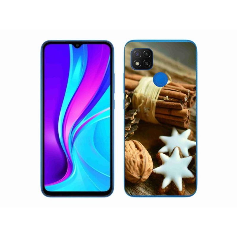 Gélový kryt mmCase na mobil Xiaomi Redmi 9C - škorica a perníčky