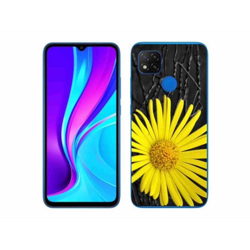 Gélový kryt mmCase na mobil Xiaomi Redmi 9C - žltý kvet