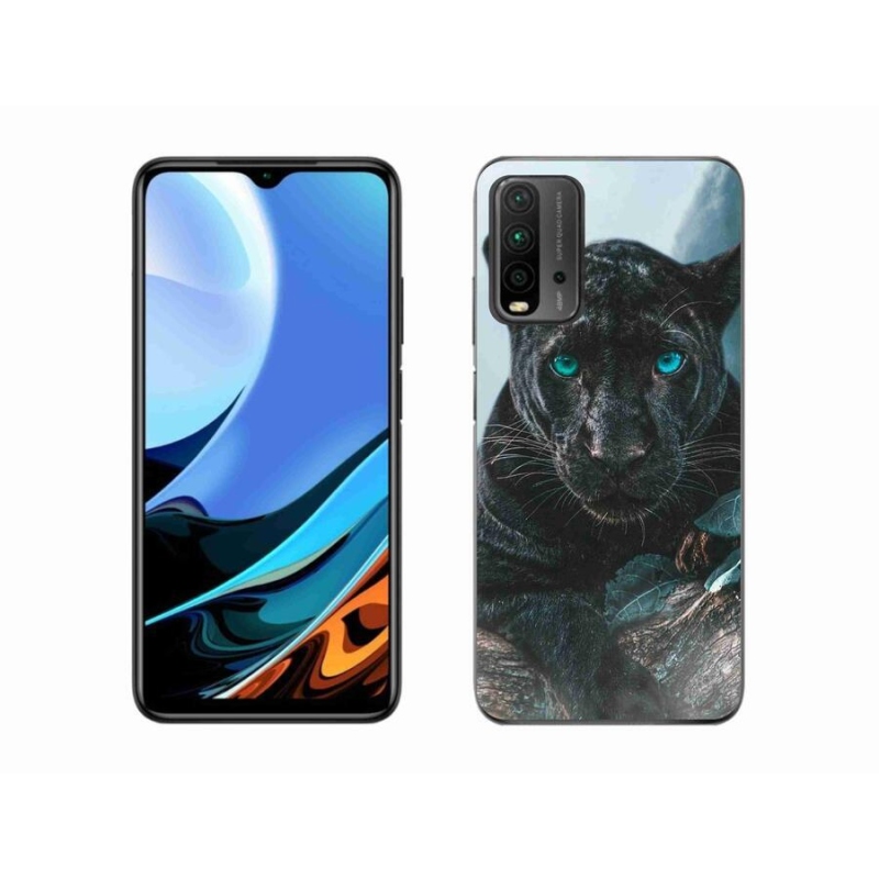 Gélový kryt mmCase na mobil Xiaomi Redmi 9T - čierny panter