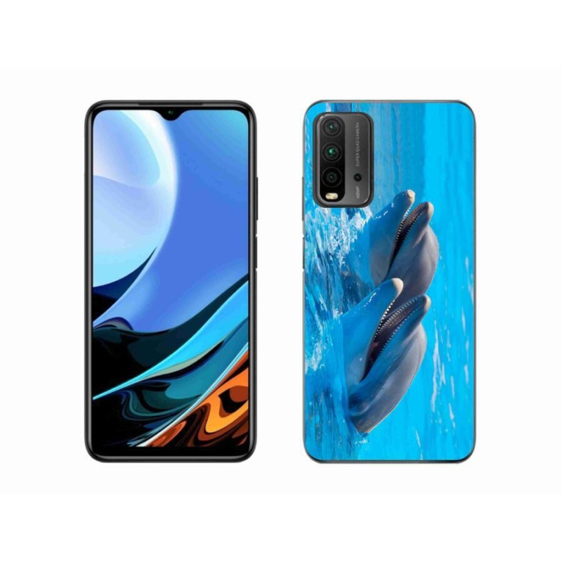 Gélový kryt mmCase na mobil Xiaomi Redmi 9T - delfíny