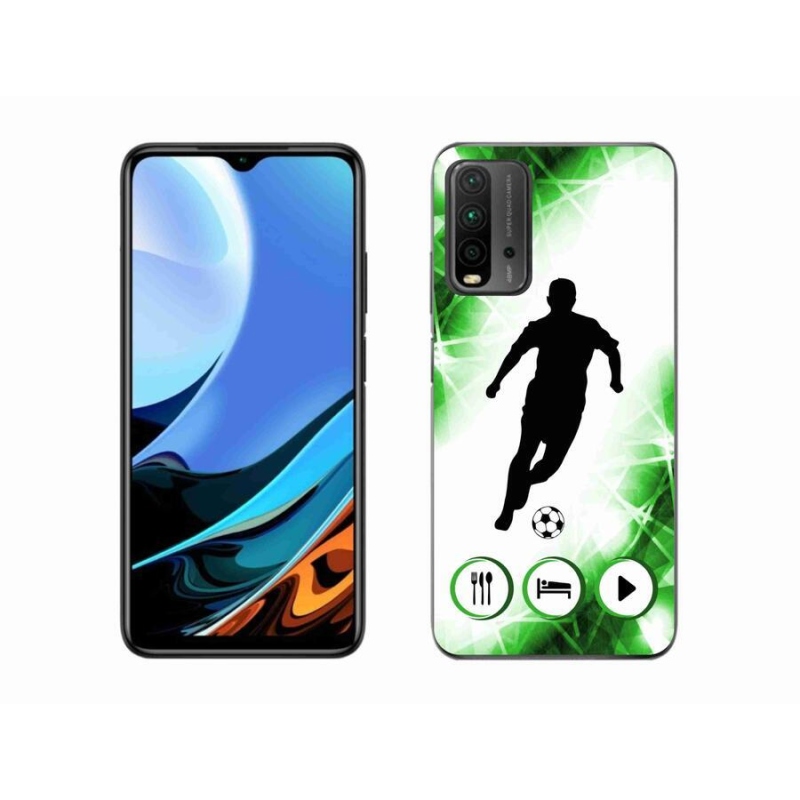 Gélový kryt mmCase na mobil Xiaomi Redmi 9T - futbalista