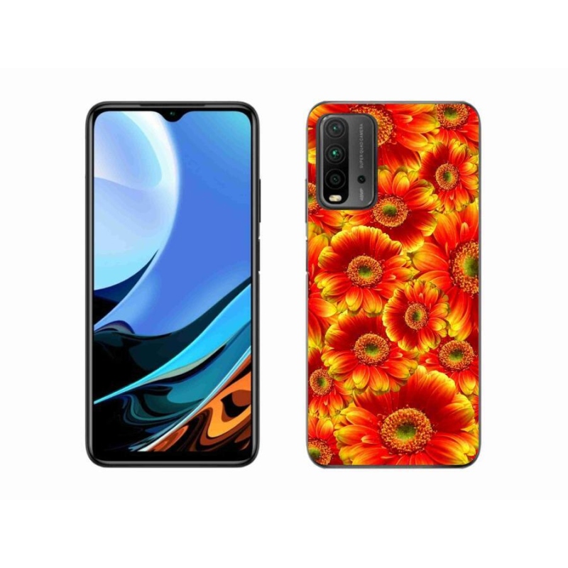 Gélový kryt mmCase na mobil Xiaomi Redmi 9T - gerbera 1