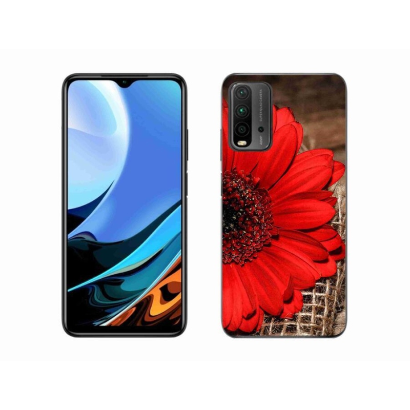 Gélový kryt mmCase na mobil Xiaomi Redmi 9T - gerbera