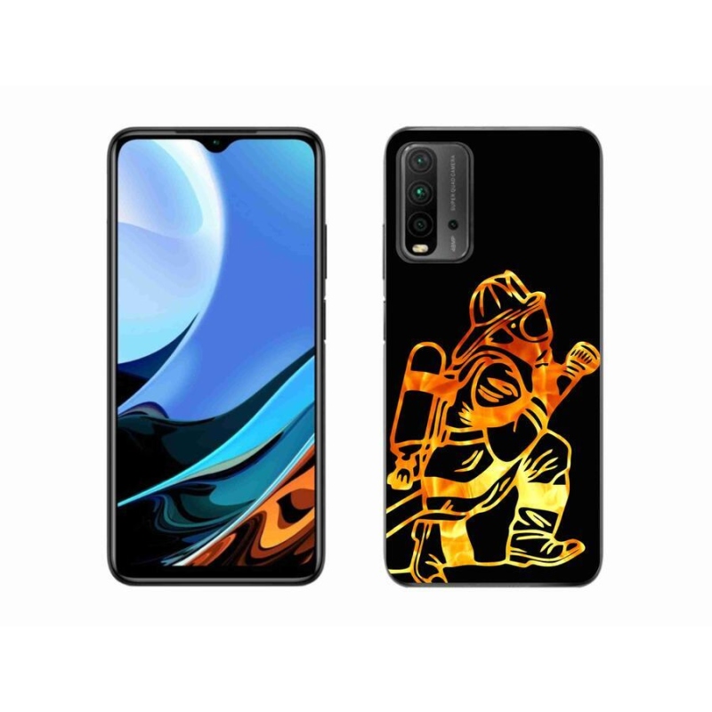 Gélový kryt mmCase na mobil Xiaomi Redmi 9T - hasič 1