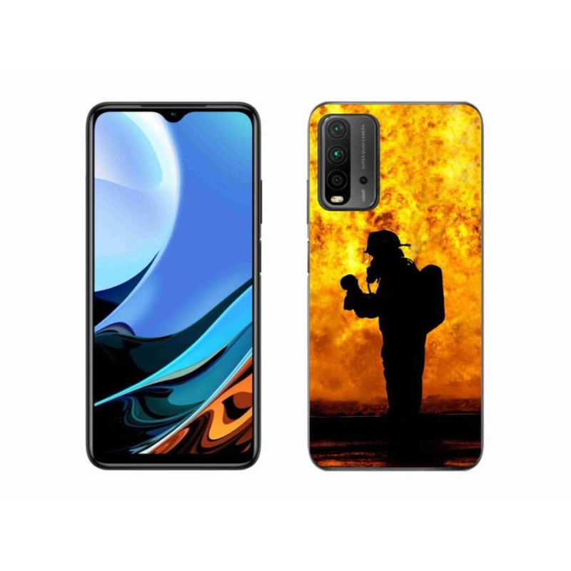 Gélový kryt mmCase na mobil Xiaomi Redmi 9T - hasič