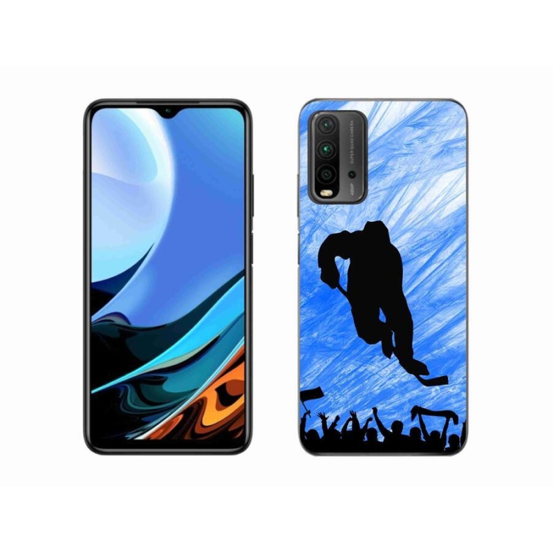 Gélový kryt mmCase na mobil Xiaomi Redmi 9T - hokejový hráč