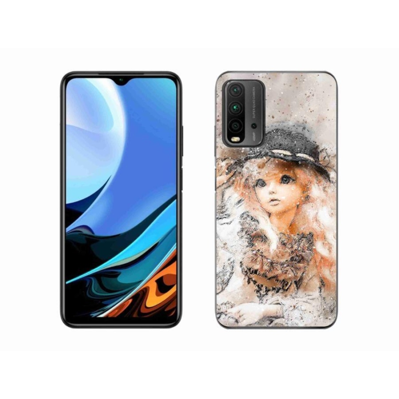 Gélový kryt mmCase na mobil Xiaomi Redmi 9T - dievčatko s klobúkom