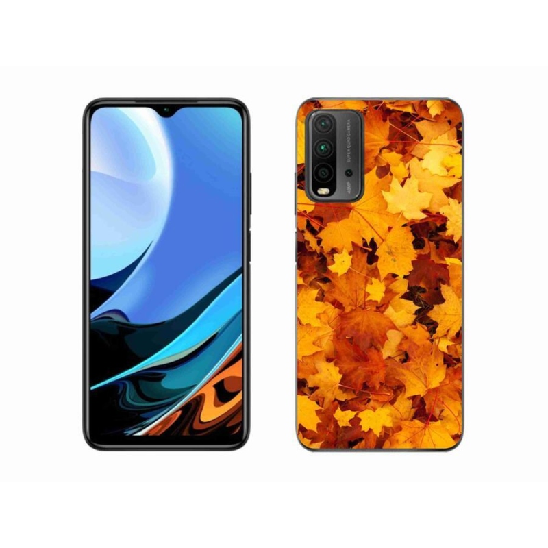 Gélový kryt mmCase na mobil Xiaomi Redmi 9T - javorové listy