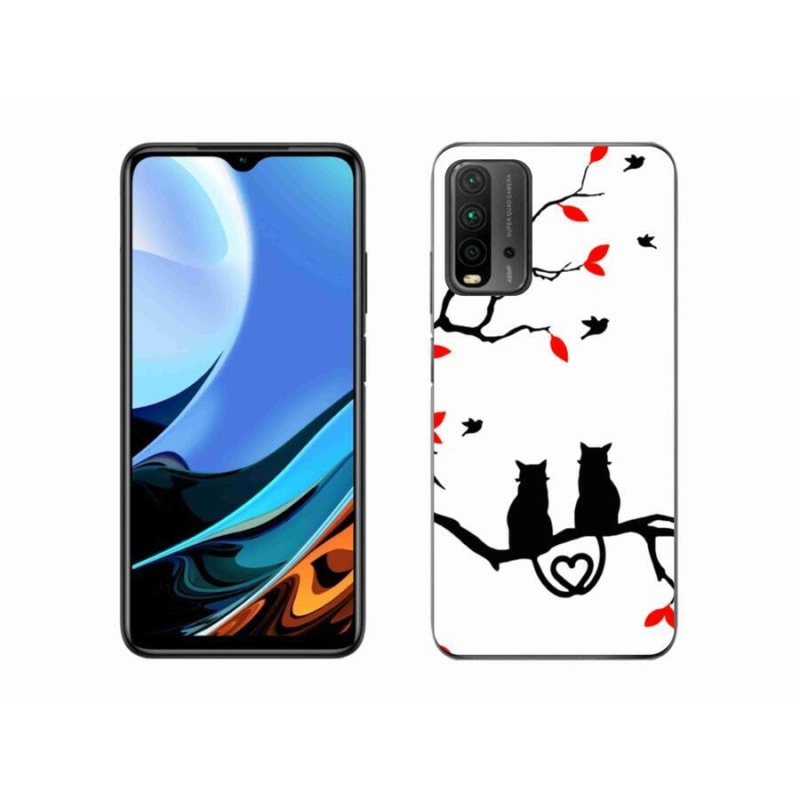 Gélový kryt mmCase na mobil Xiaomi Redmi 9T - mačací láska