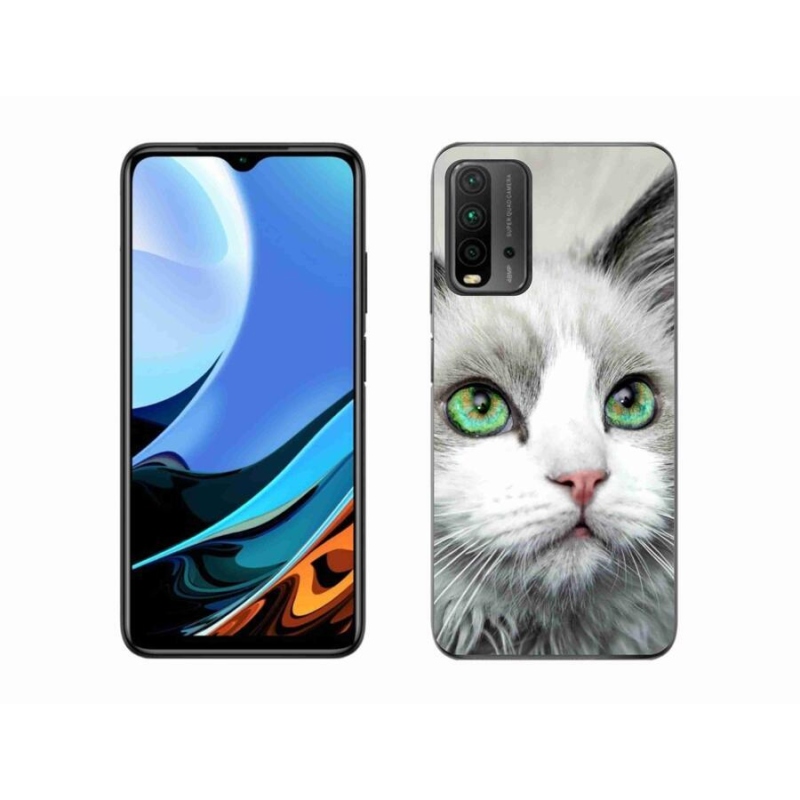 Gélový kryt mmCase na mobil Xiaomi Redmi 9T - mačací pohľad