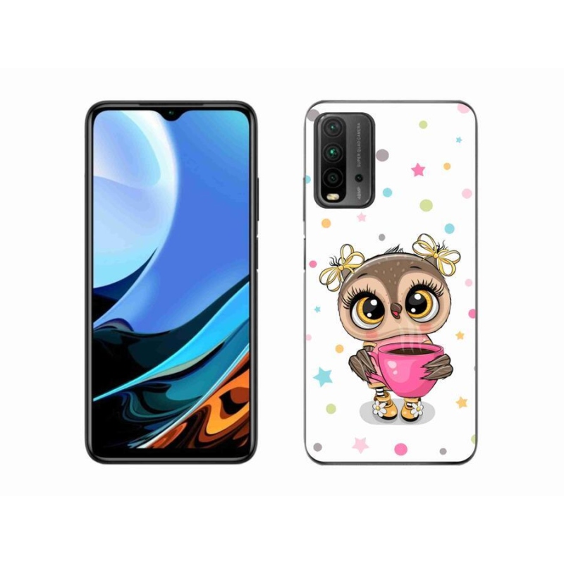 Gélový kryt mmCase na mobil Xiaomi Redmi 9T - kreslená sovička