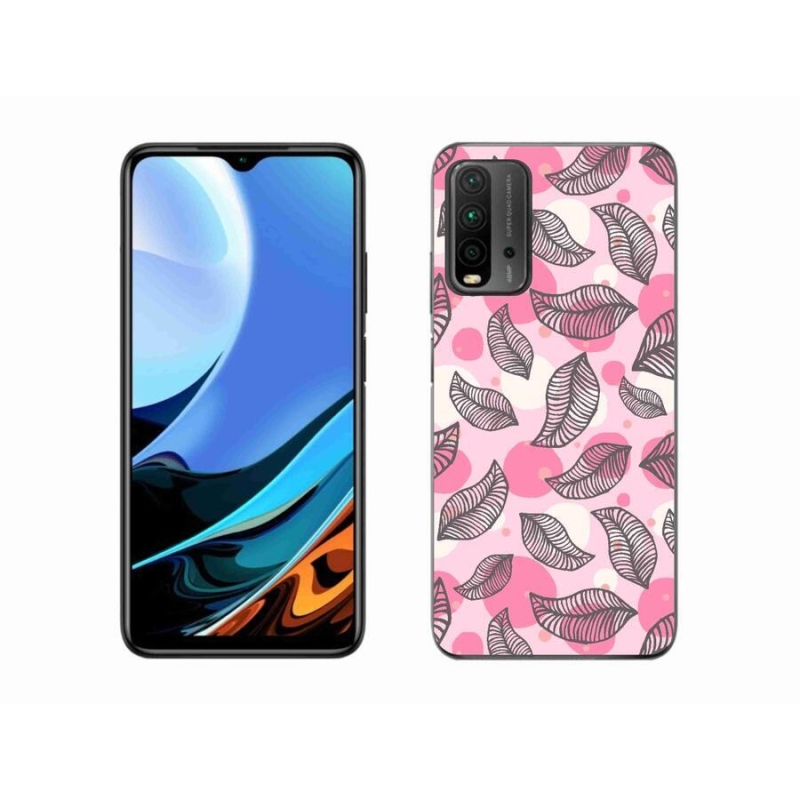 Gélový kryt mmCase na mobil Xiaomi Redmi 9T - kreslené padajúce listy