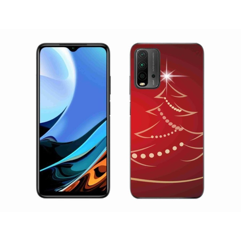 Gélový kryt mmCase na mobil Xiaomi Redmi 9T - kreslený vianočný stromček