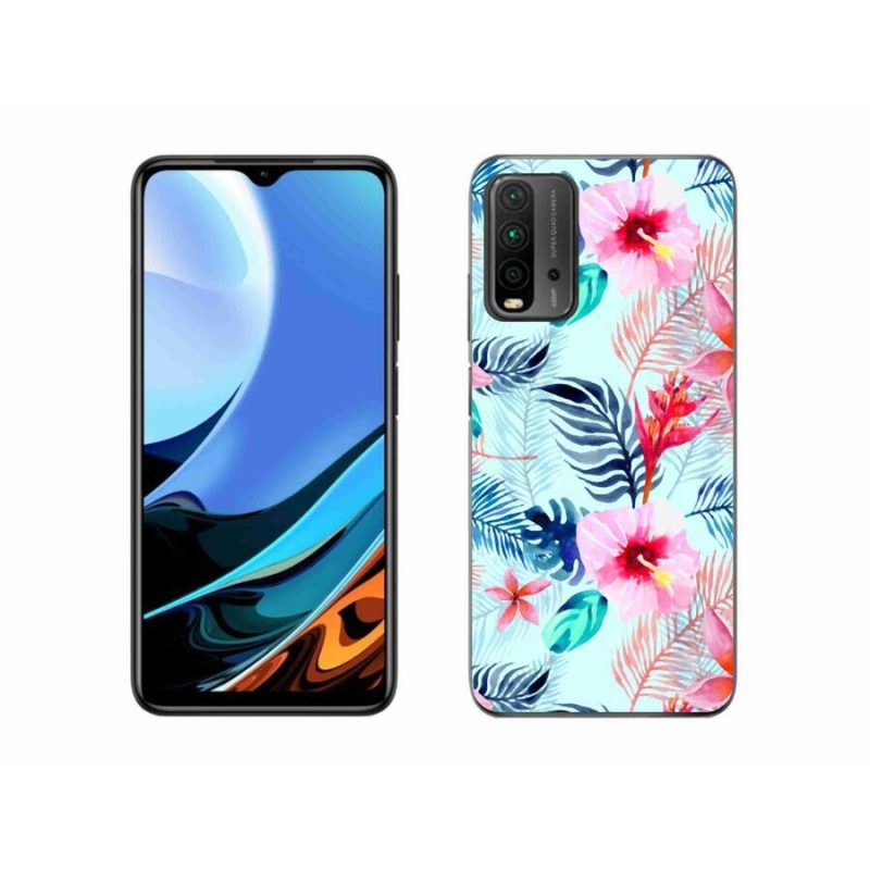 Gélový kryt mmCase na mobil Xiaomi Redmi 9T - kvety