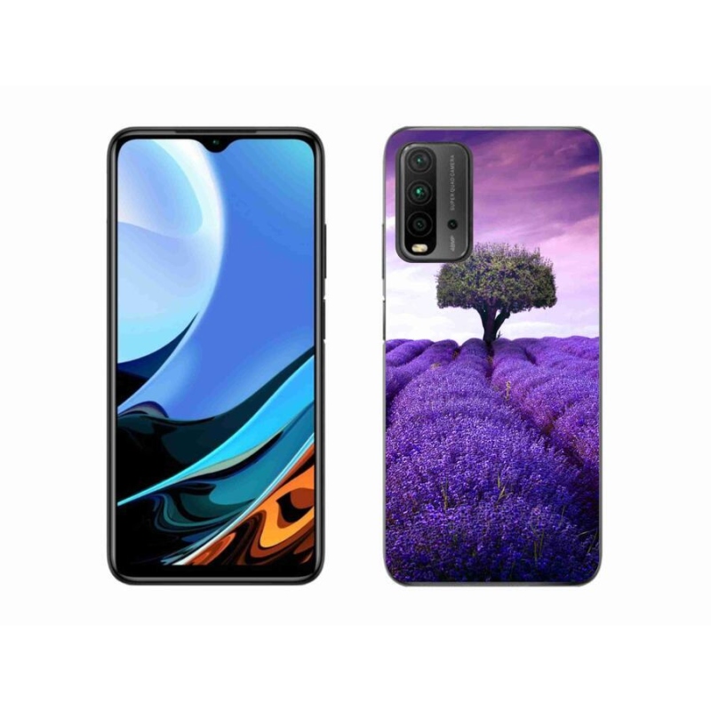 Gélový kryt mmCase na mobil Xiaomi Redmi 9T - levanduľová lúka