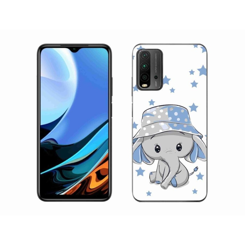 Gélový kryt mmCase na mobil Xiaomi Redmi 9T - modrý slon