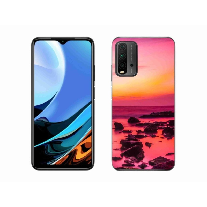 Gélový kryt mmCase na mobil Xiaomi Redmi 9T - more a žiara