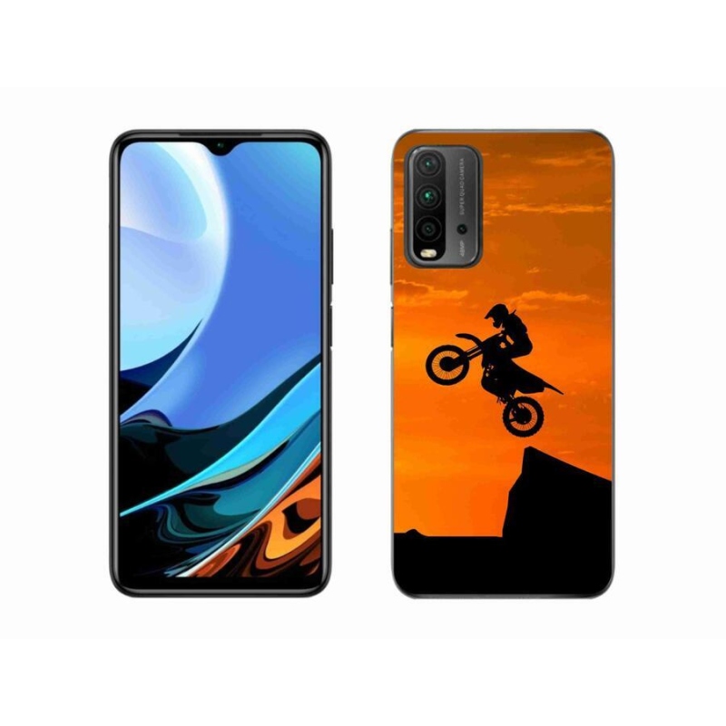 Gélový kryt mmCase na mobil Xiaomi Redmi 9T - motocross