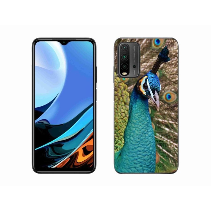 Gélový kryt mmCase na mobil Xiaomi Redmi 9T - páv