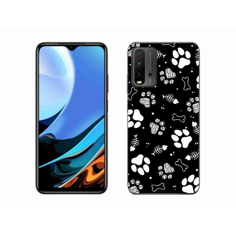 Gélový kryt mmCase na mobil Xiaomi Redmi 9T - psie labky