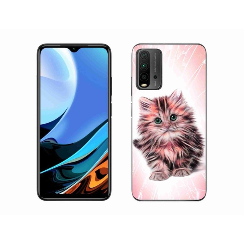 Gélový kryt mmCase na mobil Xiaomi Redmi 9T - roztomilé mačiatko