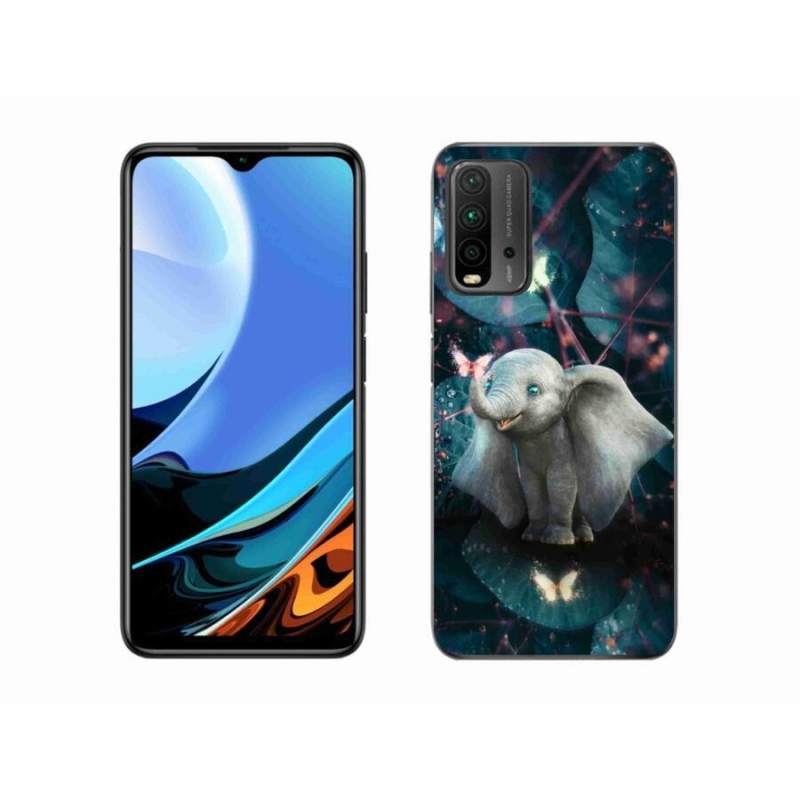 Gélový kryt mmCase na mobil Xiaomi Redmi 9T - roztomilý slon