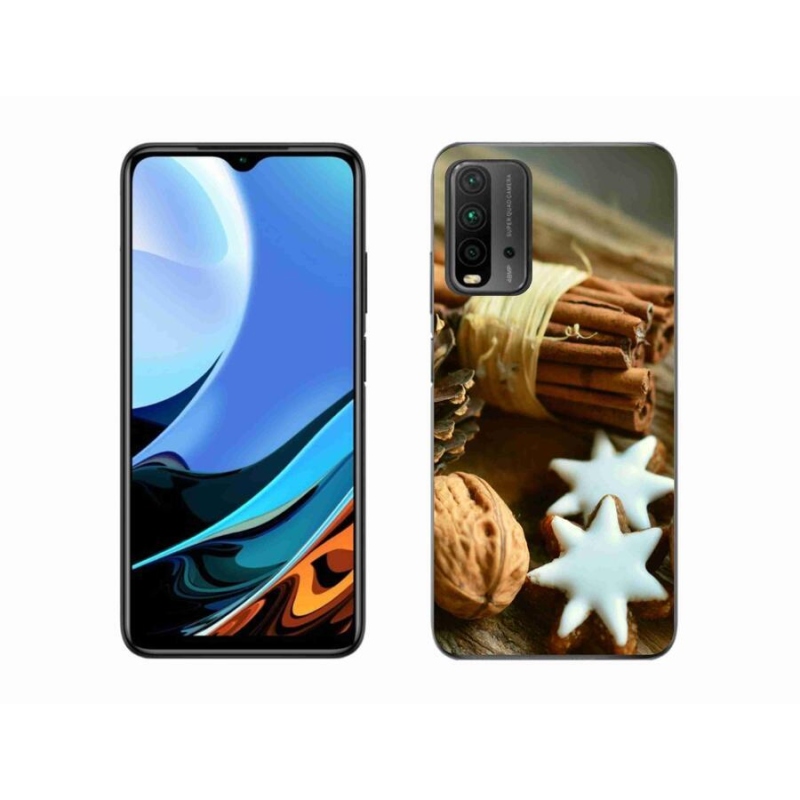 Gélový kryt mmCase na mobil Xiaomi Redmi 9T - škorica a perníčky