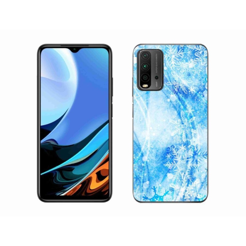 Gélový kryt mmCase na mobil Xiaomi Redmi 9T - snehové vločky