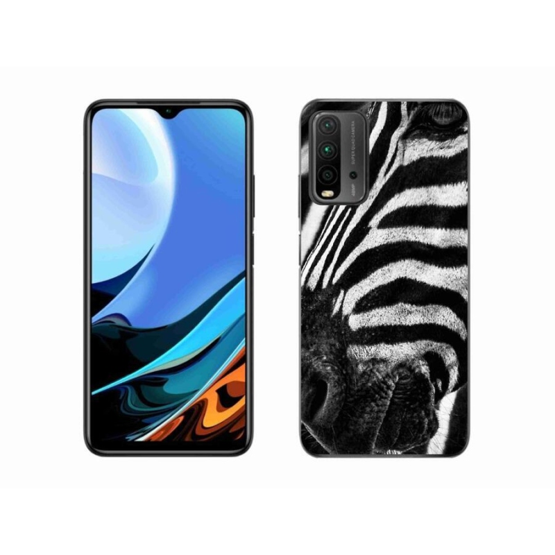 Gélový kryt mmCase na mobil Xiaomi Redmi 9T - zebra